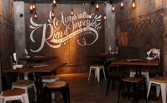 4人テーブル席のゾーン