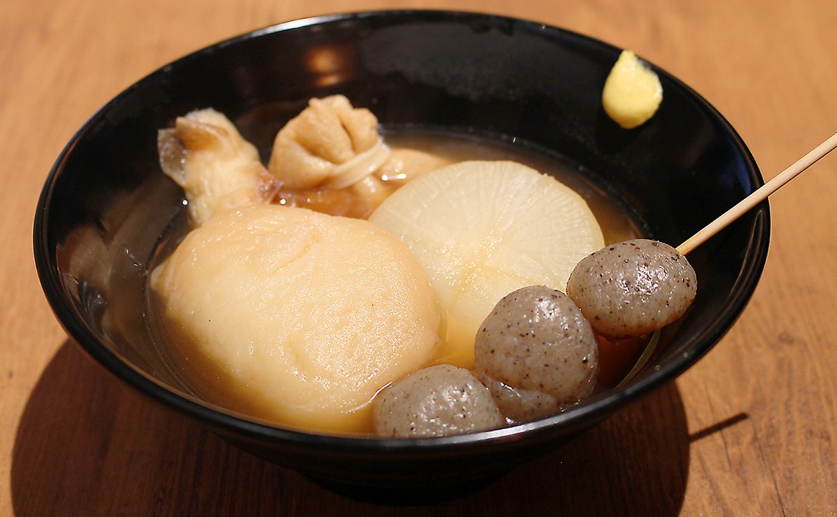 「おでん盛り合わせ5種」680円